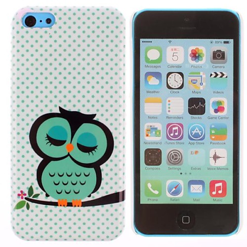 Футляр Довольно Pattern Сова Печать ПК для iPhone 5C