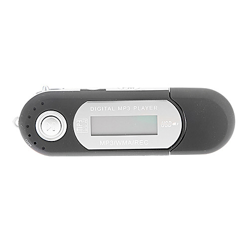 Классический Стиль TF кард-ридер USB 2.0 MP3-плеер (черный)