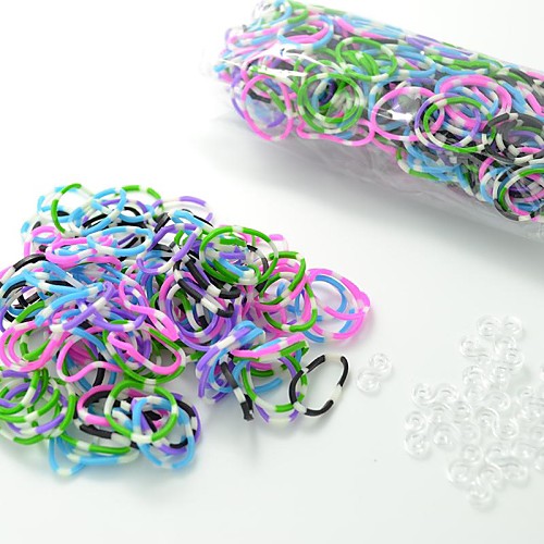 DIY twistz силиконовые Bandz резинки браслеты с 600pcs полос и 24 S-клипсы для радужной станка стиле