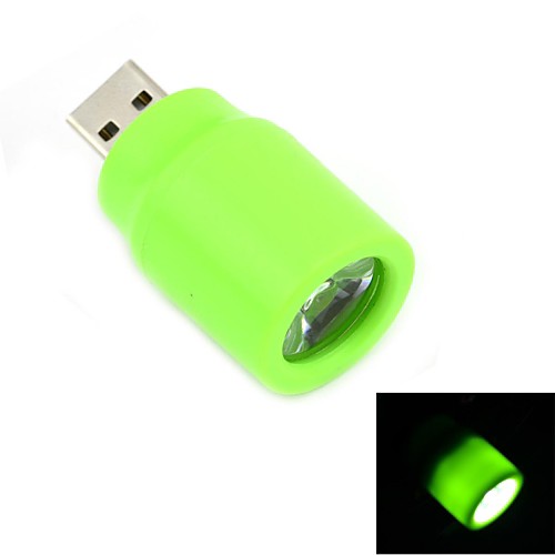 LED Maitech портативный мини USB патрон - Зеленый
