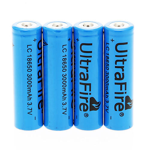 UItraFire LC 3000mAh батареи 18650 (4шт)