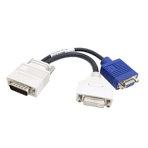 DMS-59 разъем для DVI 24 5 Девушкой & VGA RG 15pin Женский Splitter расширение 15см