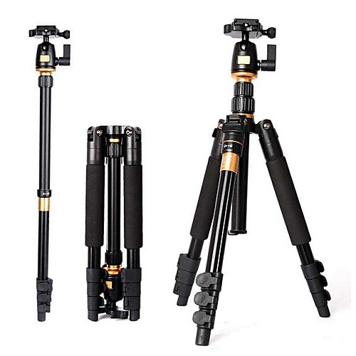 BeiKe Professional портативный Light Weight Magnesium AluМorum Tripod Monopod Q 555 BK 01 Ball Head carrying Bag набор Max loading 8kg