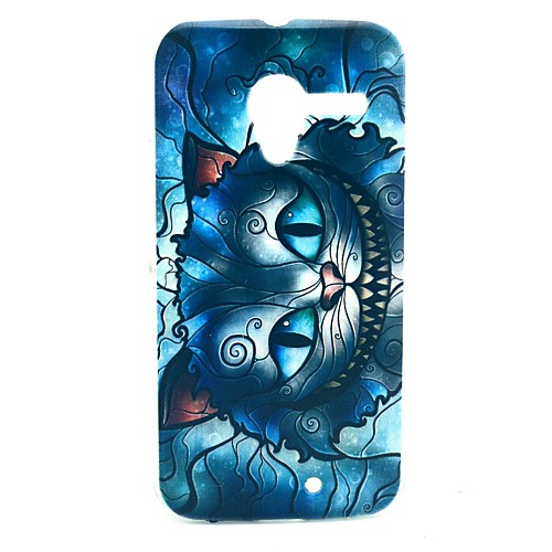 Дело Ретро Blue Cat мультфильм Pattern Пластиковые Футляр для Motorala Moto X