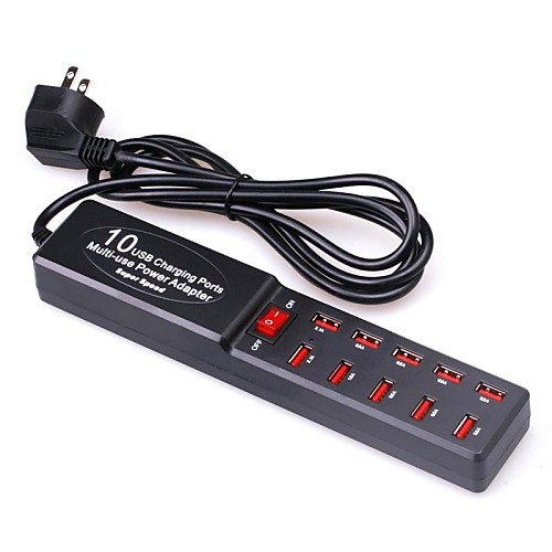BLY-3010C 10 USB зарядное порты Многофункциональный адаптер питания