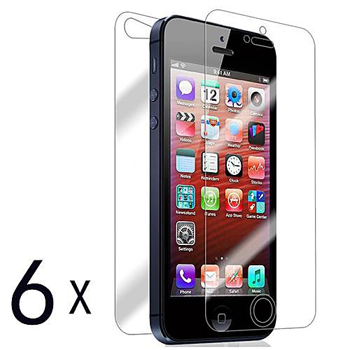 [6-Pack] Передняя и задняя Retina-экран протектор для iPhone 5/5S