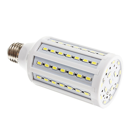 E27 18W 84x5730SMD 1200LM 6000-7000K холодный белый свет мозоли СИД лампа (220)