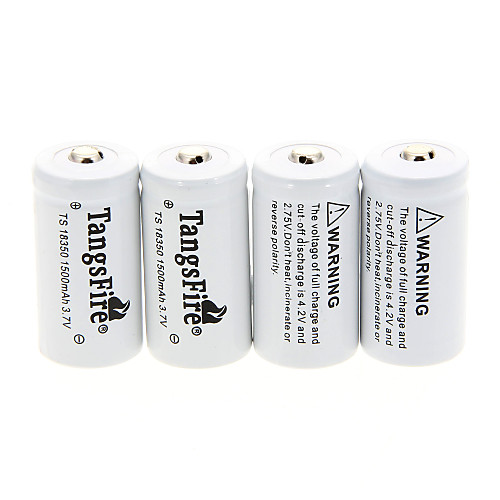 TangsFire 1500mAh 18350 батареи (4шт)