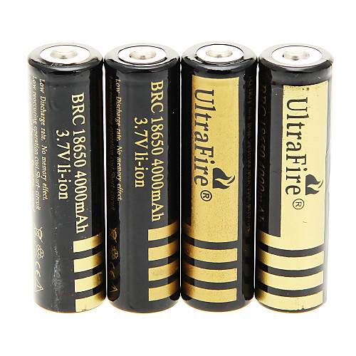 UltraFire BRC 4000mAh батареи (4шт)