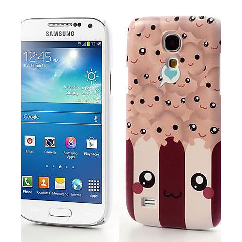 Kawaii Pattern Попкорн Твердый переплет Пластиковый корпус для Samsung Galaxy S4 мини i9190 i9192