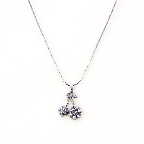 Черри-образный Щепка покрытием бриллиантами ожерелье (1 шт)
