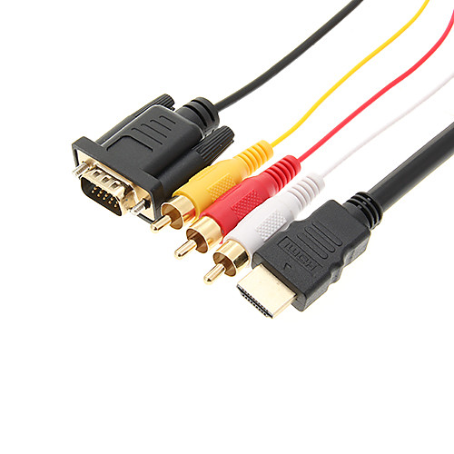 Высокая HDMI Качество чтобы VGA/3RCA кабель