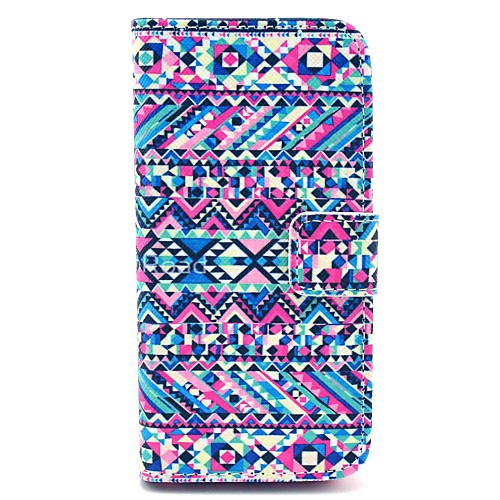 Colorful Diamond Lattice Pattern PU Leather Full Body case for iPhone 5/5S