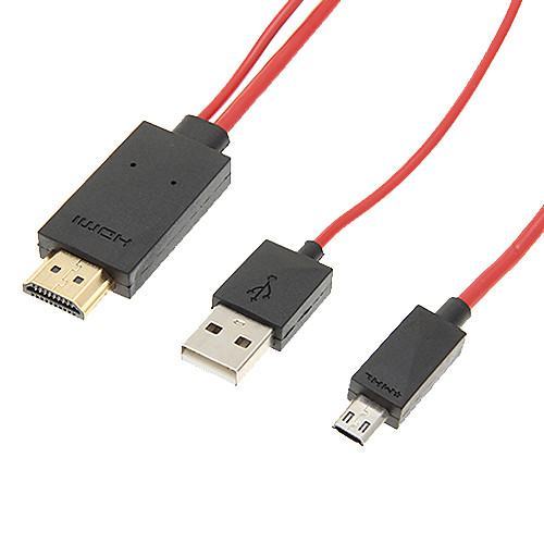 2M Micro USB Для HDMI MHL Кабель-адаптер Full HD 1080P мобильный телефон для HDTV кабель