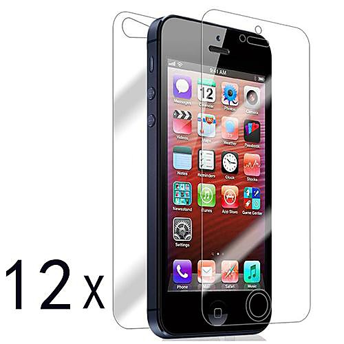 [12-Pack] Передняя и задняя Retina-экран протектор для iPhone 5/5S