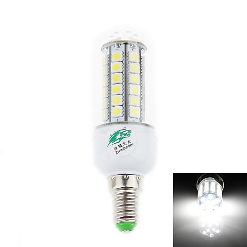 Zweihnder E27 5W 500lm 6000K 48  5050 SMD LED White Light Кукуруза лампа (85 ~ 265 В)