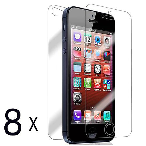 [8-Pack] Передняя и задняя Retina-экран протектор для iPhone 5/5S