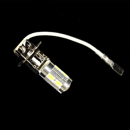 2шт H3 5W 10 х 5630 SMD белый свет Светодиодные лампы для автомобилей Противотуманные фары (DC 12V)