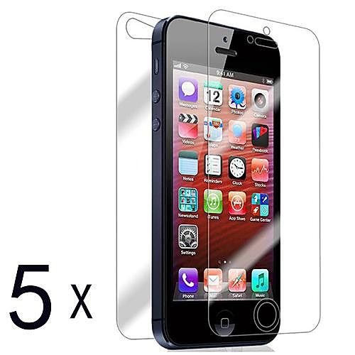 [5-Pack] Передняя и задняя Retina-экран протектор для iPhone 5/5S