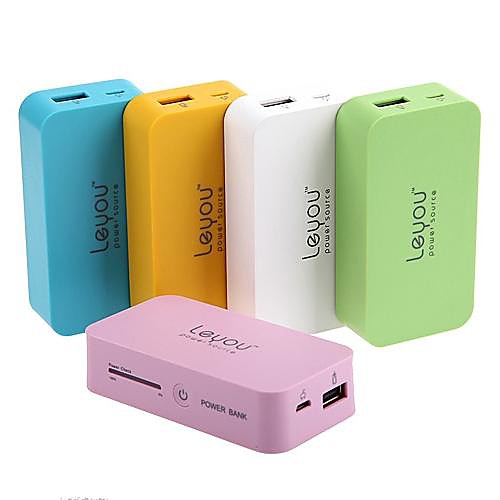 Стильный 5600mAh Внешние мобильные зарядное устройство Power Bank для сотовых телефонов (разных цветов)