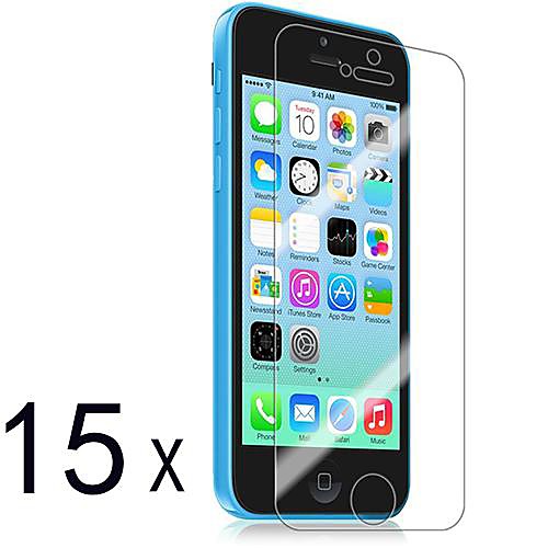 [15-Pack] Премиум High Definition Очистить Защитные пленки для iPhone 5C