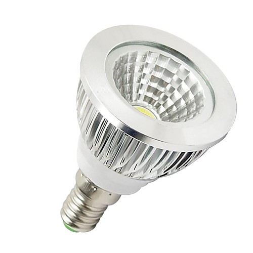 LOHAS  E14 5W 350-400LM 6000-6500K Холодный белый свет COB Светодиодные пятно лампы (AC 110-240V)