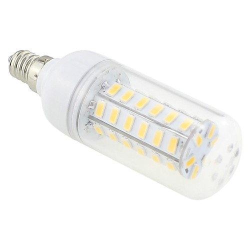 E12 7W 48x5730 SMD 550 ~ 600LM 3000 ~ 3500K теплый белый свет Светодиодные Прозрачная крышка Кукуруза лампа 220В ~ 240В