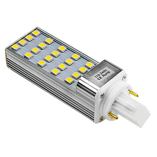 G24 3w 20x5050 SMD 200-250LM 2500-3500K теплый белый свет Светодиодная лампа (110-240V)