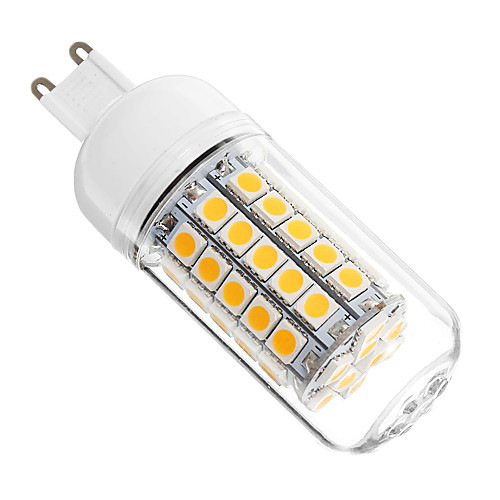 G9 6 Вт 59x5050SMD 450-500LM 3000K теплый белый свет мозоли СИД лампа (220-240V)