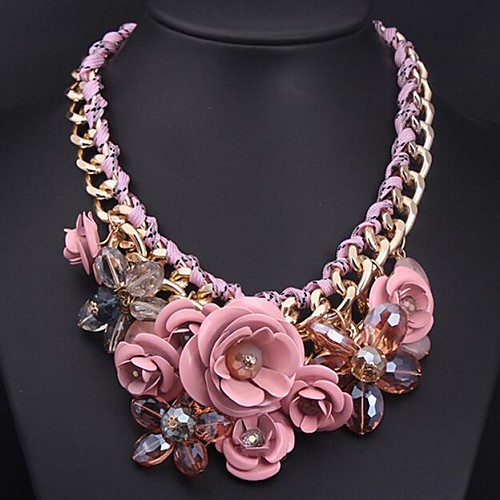 Европейской роскоши (цветок) Розовый Gem себе ожерелье (1 шт)