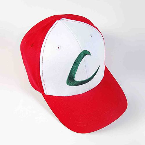 100% хлопок Visor Cap POKEMON Ash Ketchum косплей костюм Hat