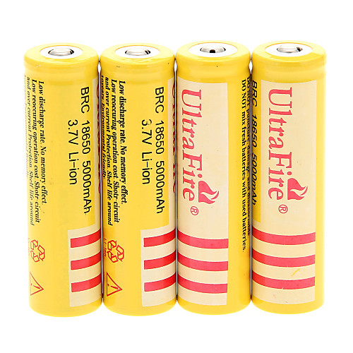 UItraFire BRC 5000mAh батареи 18650 (4шт)