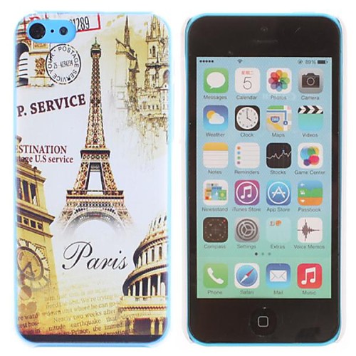 Эйфелева башня и Замок Pattern Футляр ПК для iPhone 5C