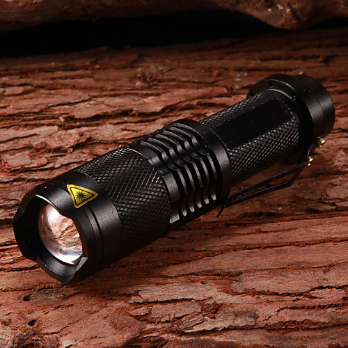Фонарь LETO N8 5-режимный водонепроницаемый с регулируемым фокусом и светодиодной лампой Cree XM-L T6 (1x18650, 2000LM, черный)