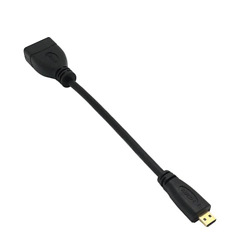 0,15 м 0.5ft микро-HDMI V1.4 между HDMI V1.4 женские позолоченные кабели бесплатную доставку