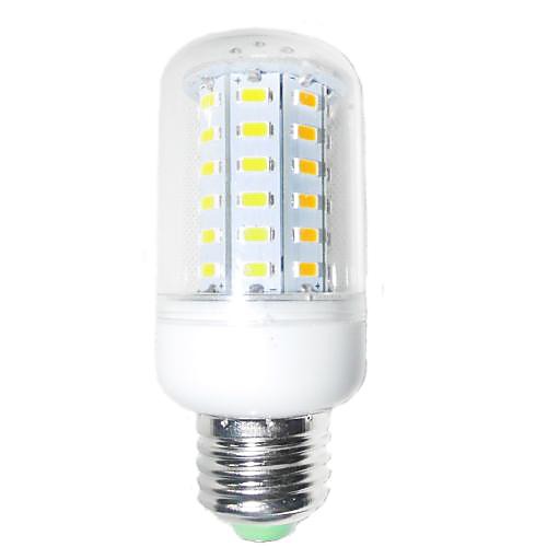 e27 7w 60x5730smd 1200-1400lm 2800-3200К теплый белый свет привел кукурузы лампы (AC 220-240v)