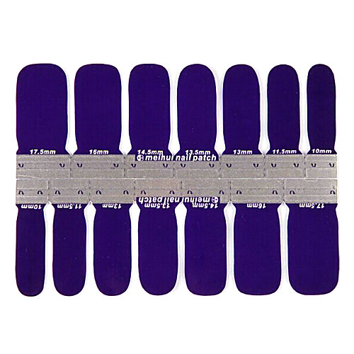yemannvyou14pcs чистые синие Nail Art Наклейки надписи окружающей беременна