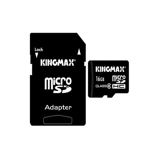 подлинной Kingmax Micro SD / SDHC с адаптером SD (16gb/class 6)