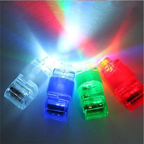 красочные перста лазера СИД свет 3шт (Random Color)