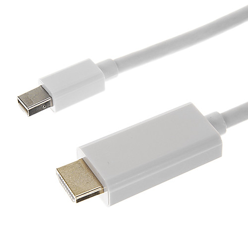 Удар молнии мужчина к HDMI Мужской Белого видео кабель для MacBook (180см)