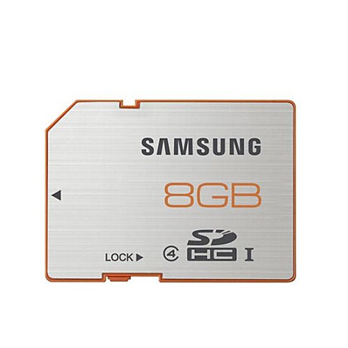 Подлинный Samsung MB-SP8GB Класс 4 SDHC карты - серебро  Оранжевый (8GB)