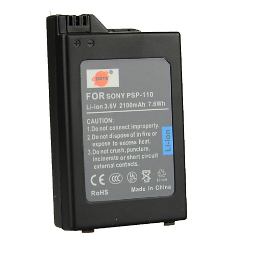 DSTE 3.6v 2100mAh PSP-110 батареи для Сони PSP1000