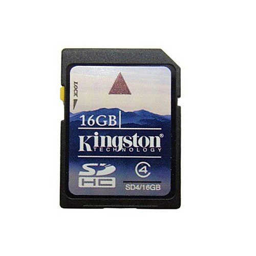 Подлинная Kingston 16GB SDHC карты памяти SD (класс 4)