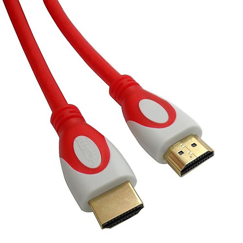 Кабель HDMI HDMI между мужчинами HDMI для HDTV DVD PS3 1080p v1.4 позолоченной красной и белой головой