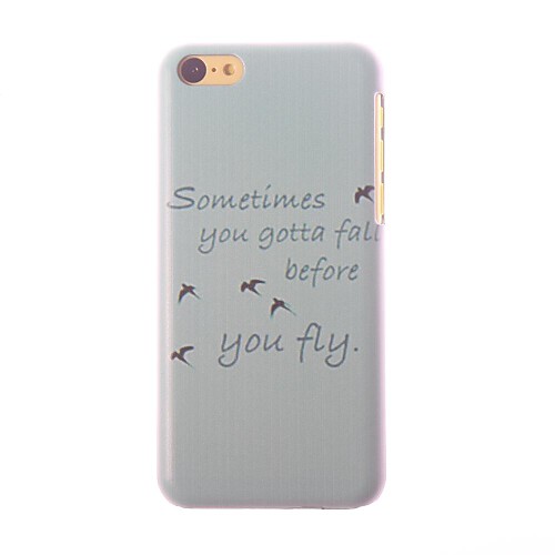 Simple Letters and Swallow Pattern PC Hard Case for iPhone 5C