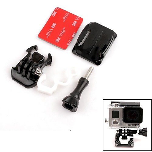 Riding Skydiving Helmet Curve Surface Set For Gopro Hero 2/3/3 and SJ4000