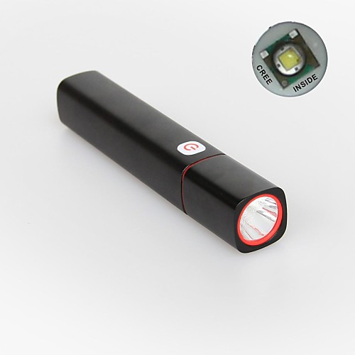 ХАСК С3 сигары Форма высокого Яркий 1-режим CREE XPE-R3 светодиодный фонарик с внешним дизайном батареи (1x18650, 350LM, черный)