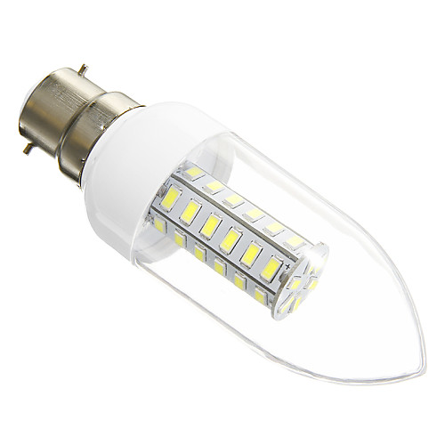 b22 6w 42x5730smd 420lm 6000К холодный белый свет водить свечки (переменного тока 220-240В)