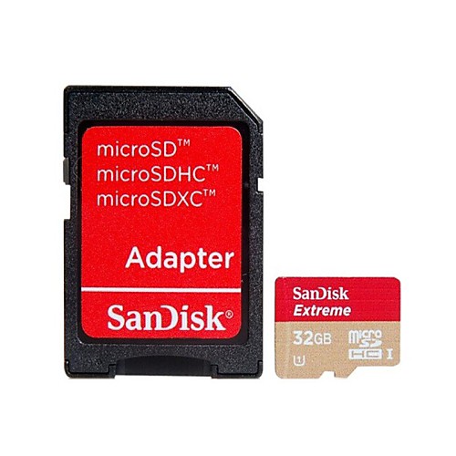 SanDisk 32GB UHS-я высокоскоростные карты адаптера MicroSDHC памяти TF золотые