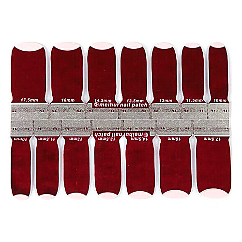yemannvyou14pcs розовые пальца кроваво-красные наклейки ногтей наклейки на окружающую беременна